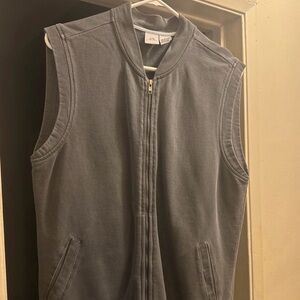 A/X Armani Exchange Charcoal Zip-Up Vest